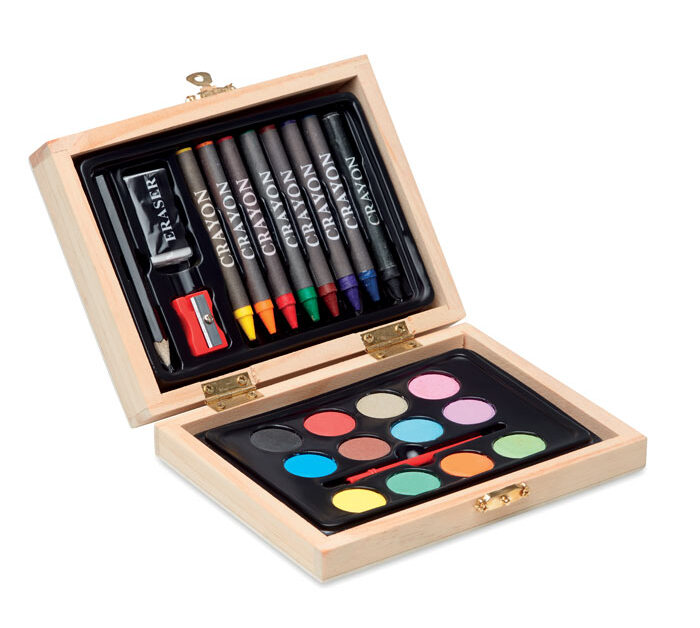 Painting Set In Wooden Box - Beau