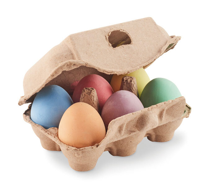 6 Chalk Eggs In Box - Tamago