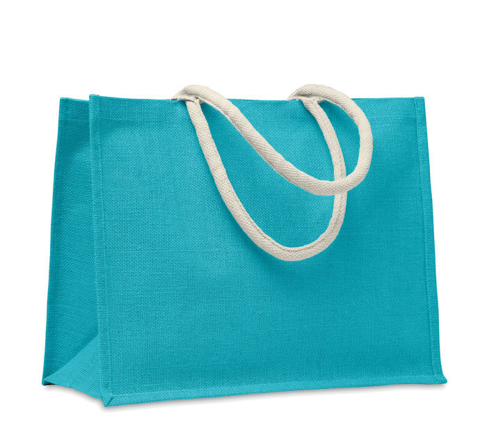 Jute Bag With Cotton Handle - Aura