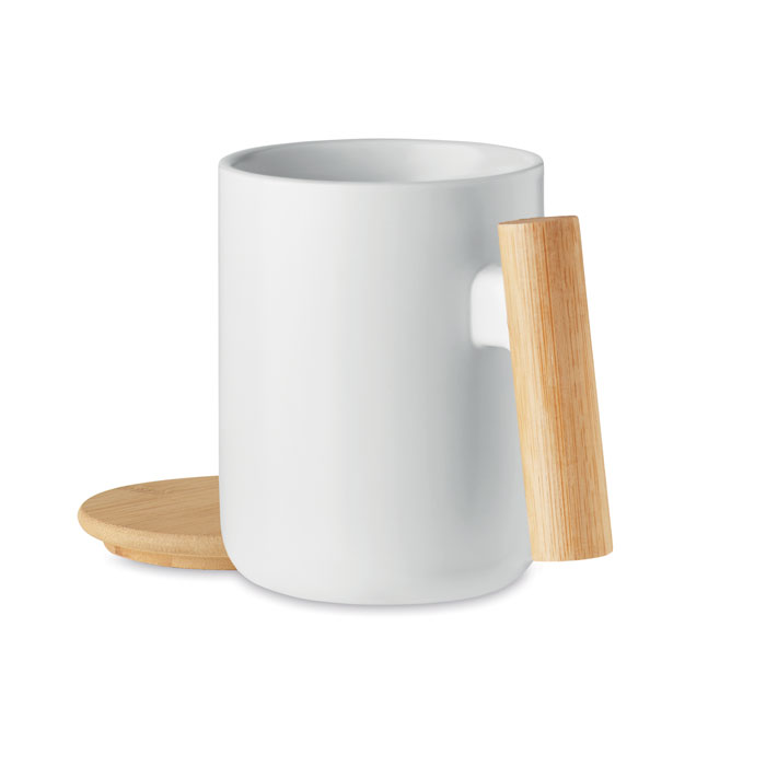 Porcelain Mug With Lid 380 Ml - Majest