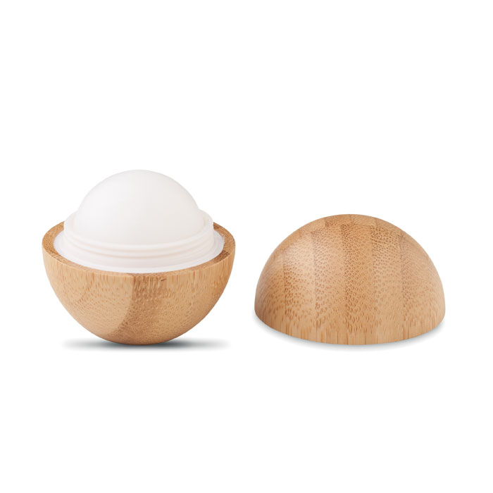 Lip Balm In Round Bamboo Case - Soft Lux